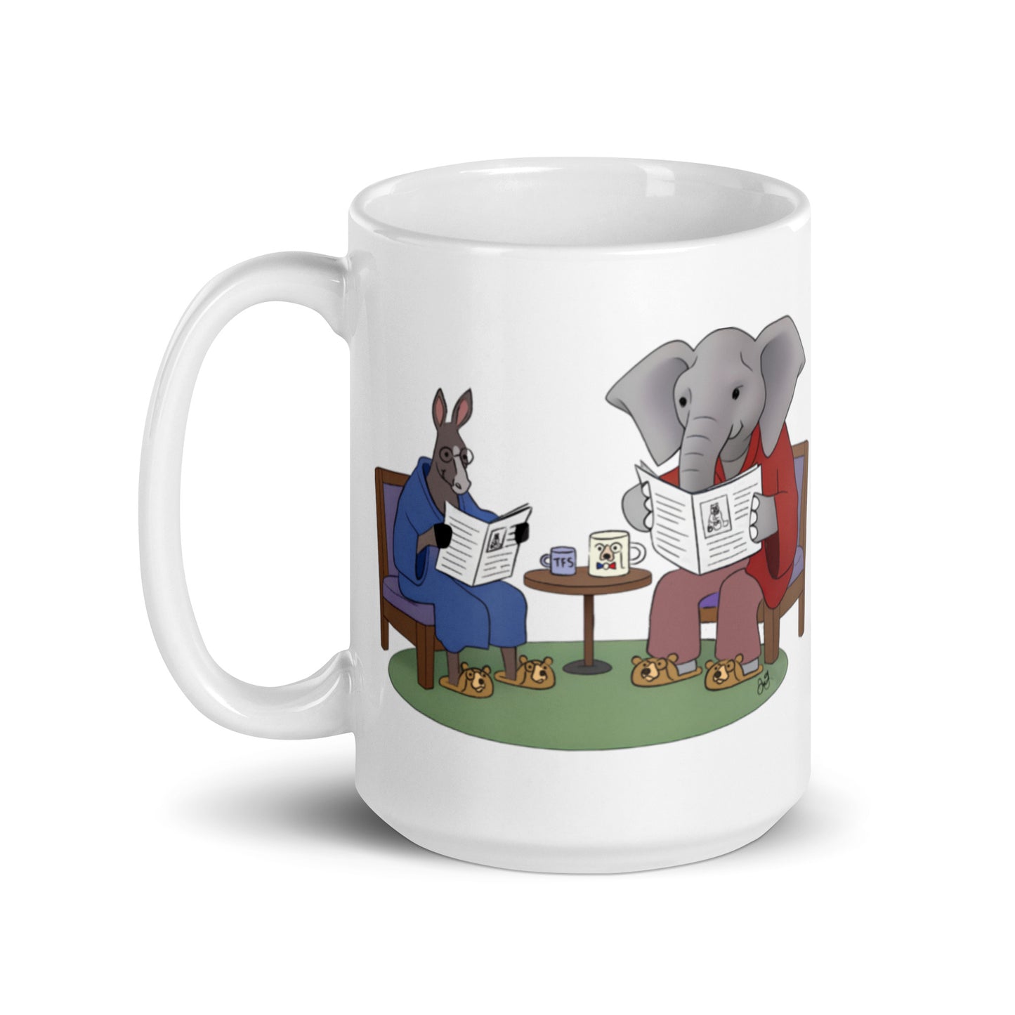 Bridge Builders Series: Donkey & Elephant Old Friends Mug